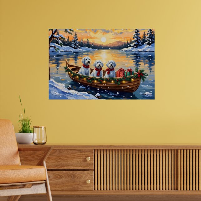 Malteser-Weihnachtsboot-Feiertag Poster (Wohnzimmer 2)