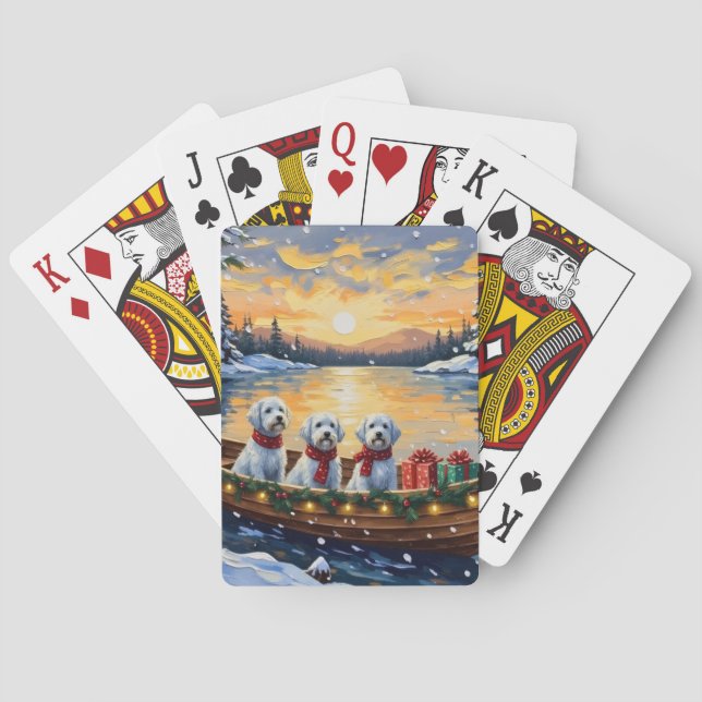 Malteser-Weihnachtsboot-Feiertag Spielkarten (Rückseite)