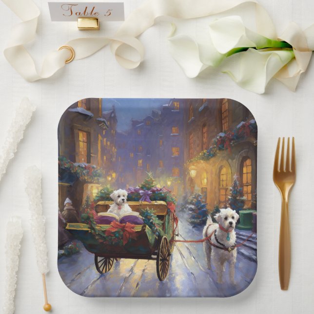 Malteser Weihnachtssaison Pappteller (Hochzeit)