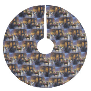 Malteser Weihnachtssaison Polyester Weihnachtsbaumdecke