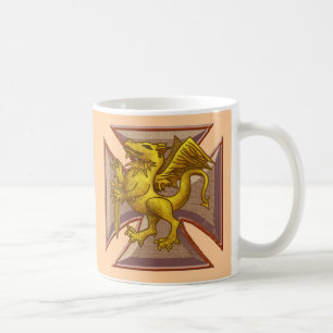 Malteserkreuz-Drache Tasse