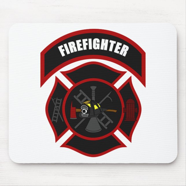 Malteserkreuz - Feuerwehrmann Mousepad (Vorne)