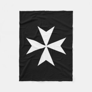 Malteserkreuz Katholische Christi Johanniter Fleecedecke
