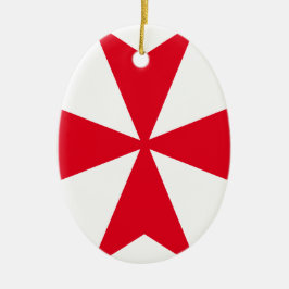 Malteserkreuz Keramikornament