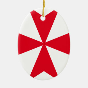 Malteserkreuz Keramikornament