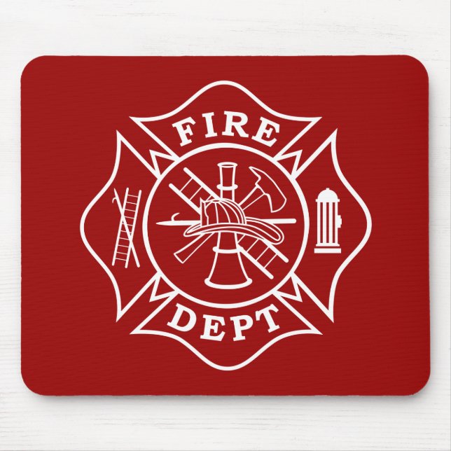 Malteserkreuz Mousepad Feuer-Abteilung (Vorne)