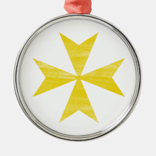 Malteserkreuz Silbernes Ornament