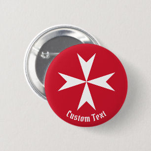 Malteserkreuz-Symbol Button