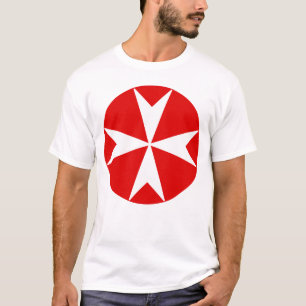 Malteserkreuz v2 (weiß auf rot) T-Shirt