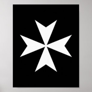 Malteserorden Malteserkreuz katholisch Christi Poster