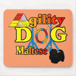 Maltesisch_Agility Geschenke Mousepad