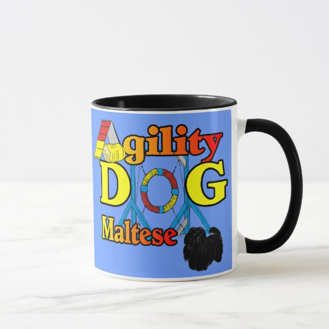 Maltesisch_Agility Geschenke Tasse (Rechts)
