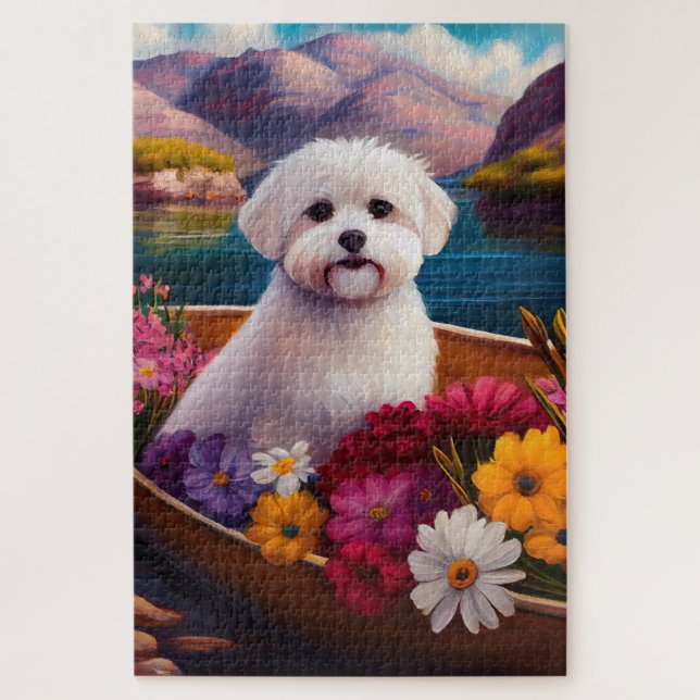 Maltesisch auf dem Paddle: Ein Landschaftliches Ab Puzzle (Vertikal)