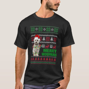 Maltesisch für fröhliche Woofmas hässliche Weihnac T-Shirt