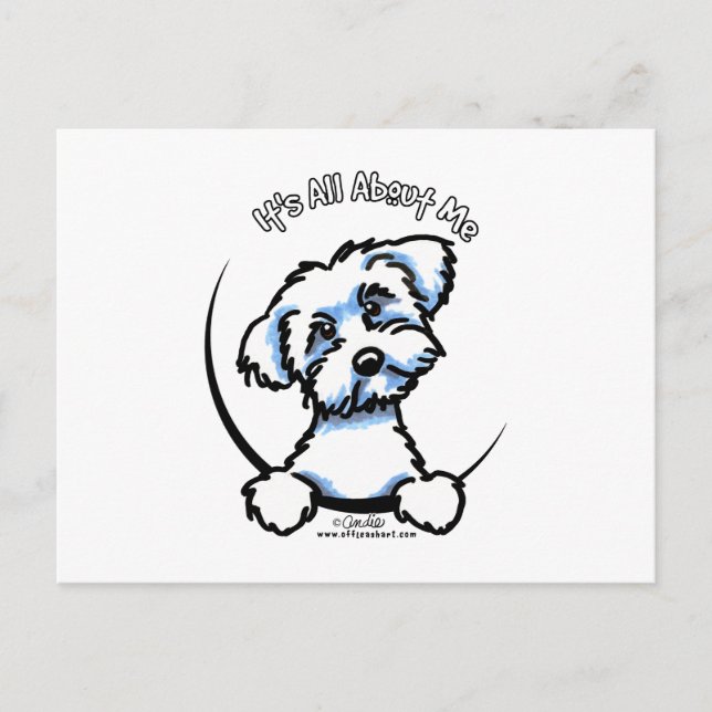 Maltesisch ist alles über mich postkarte (Vorderseite)