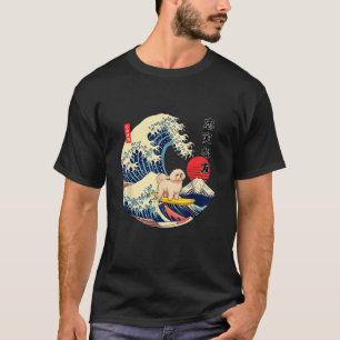 Maltesisch Kanagawa Wave Surf Loyal Dog T Sh T-Shirt