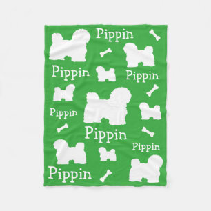 Maltesisch Lhasa Apso Bolognes Blanket Fleecedecke