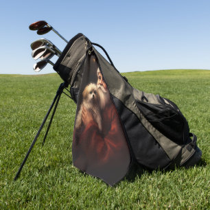 Maltesisch mit Weihnachtsmann Weihnachten Golfhandtuch