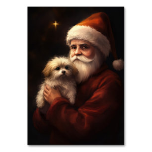 Maltesisch mit Weihnachtsmann Weihnachten Tischnummer