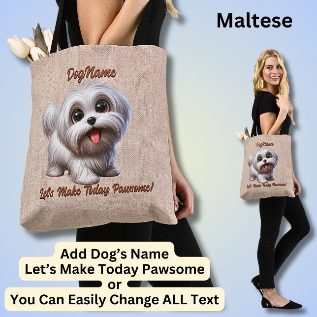 Maltesisch - Name des Hundes hinzufügen, Text ände (Von Creator hochgeladen)