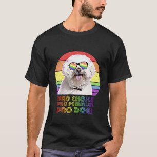 Maltesisch Pro Choice Pro Feminism Pro Hunde LGBTQ T-Shirt