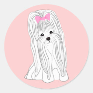 maltesisch runder aufkleber