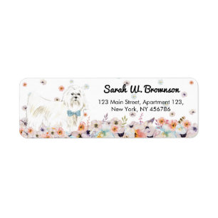 Maltesisch Sleeve white Dog bowtie