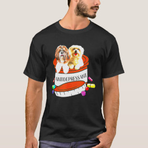 Maltesisch und Shih Tzu Antidepressiv T-Shirt