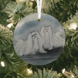 Maltesisch von Hevener Ornament Aus Glas