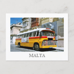 Maltesische Bus-Postkarte Postkarte