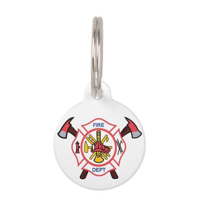 Maltesische Feuerwehr Haustiermarke (Vorderseite)