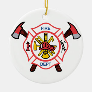 Maltesische Feuerwehr Keramik Ornament