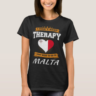 Maltesische Flagge I Lustiges Malta Urlaub Geschen T-Shirt