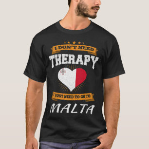 Maltesische Flagge I Lustiges Malta Urlaub Geschen T-Shirt