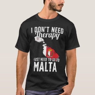 Maltesische Flagge I Malta Flaggenstaat I Urlaub I T-Shirt