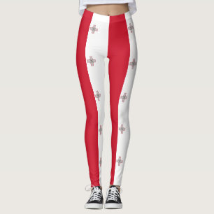 Maltesische Flagge Leggings