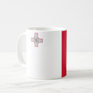 (Maltesische) Flagge Maltas Kaffeetasse