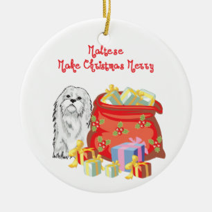 Maltesische frohe Weihnachten Keramik Ornament