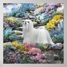 Maltesische Kunst, in der Liebe wächst Poster