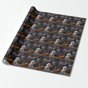 Maltesische Kürbisse Halloween Gruselig Geschenkpapier