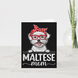 Maltesische Leiterin Byndana Mama Frauenmütter Tag Karte