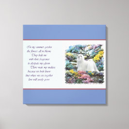 Maltesische Liebhaber Kunst Geschenke Leinwanddruck