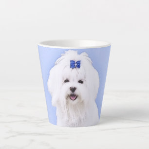 Maltesische Malerei - Niedliche Hundekunst Milchtasse