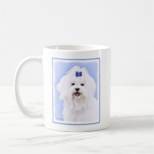 Maltesische Malerei - Niedliche Originalkunst des  Kaffeetasse