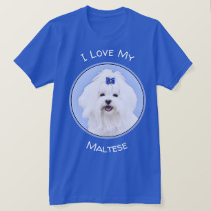 Maltesische Malerei - Niedliche Originalkunst des T-Shirt