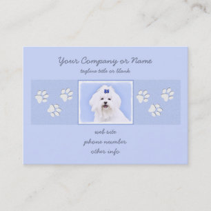 Maltesische Malerei - Niedliche Originalkunst des Visitenkarte