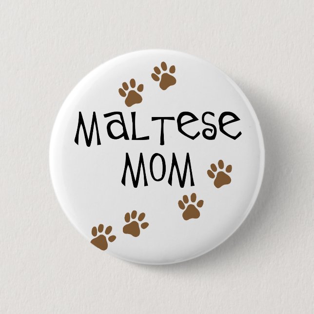 Maltesische Mama Button (Vorderseite)