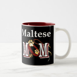 Maltesische MAMA Geschenke Zweifarbige Tasse