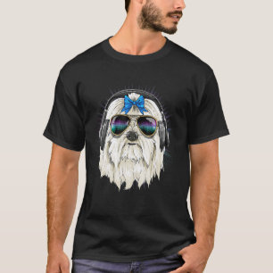 maltesische Musik DJ mit Kopfhörern Musikalischer T-Shirt