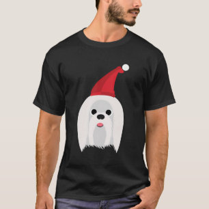Maltesische Niedliche Weihnachtsgeschenke für Hund T-Shirt